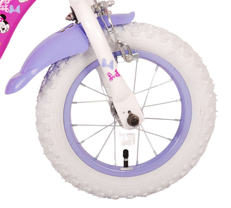 Disney Minnie le plus mignon de tous les temps! Bicycle d'enfants - filles - 12 pouces - rose - freins à deux mains