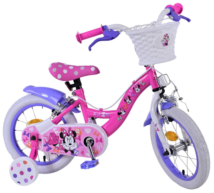 Disney Minnie Children's Bike Girls 14 pouces Pink Two Hand freins