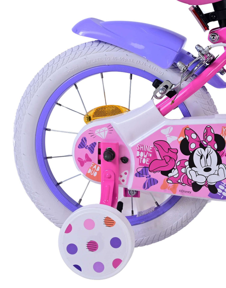 Disney Minnie Children's Bike Girls 14 pouces Pink Two Hand freins