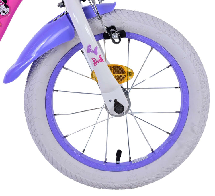 Disney Minnie Children's Bike Girls 14 pouces Pink Two Hand freins