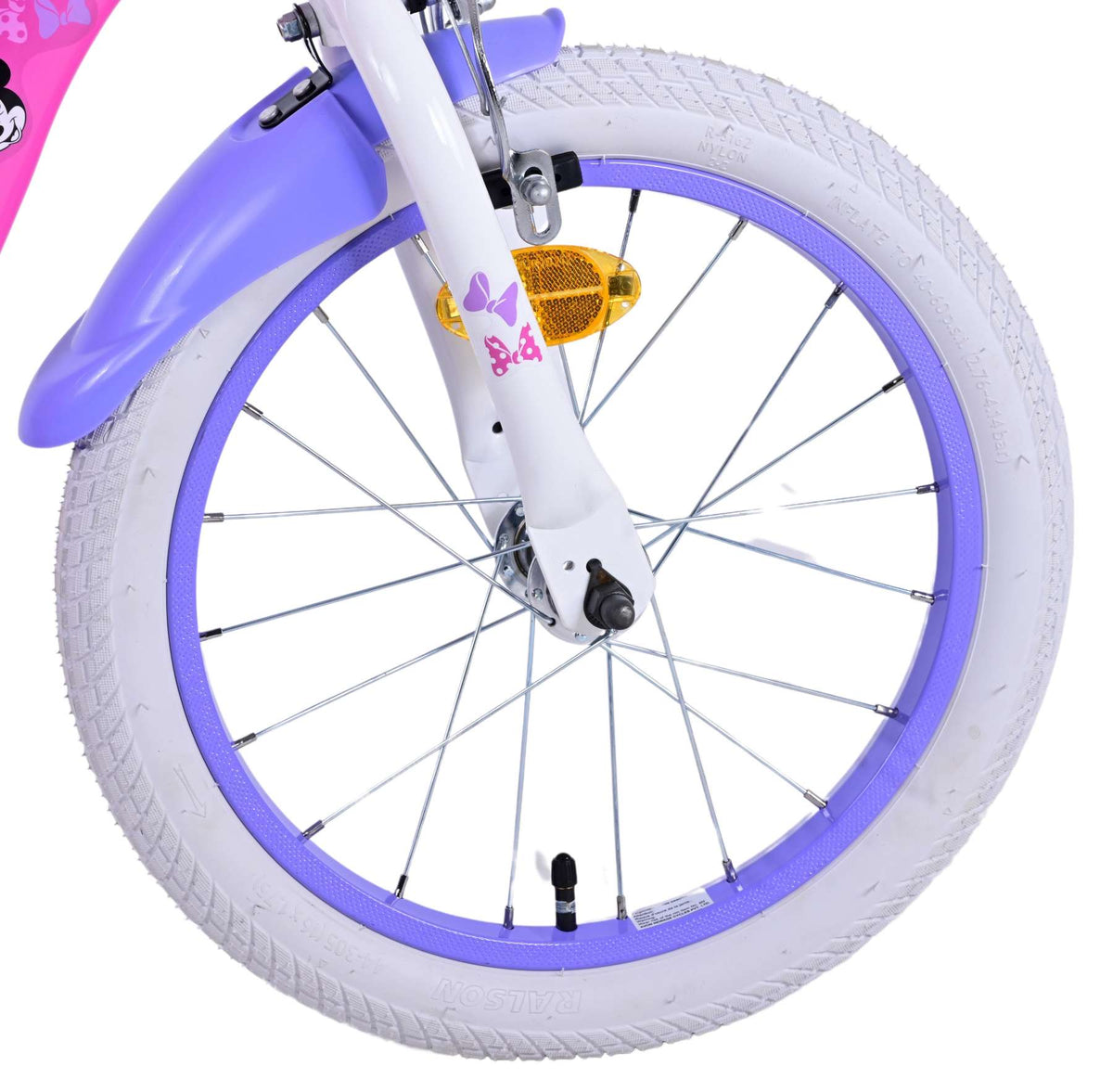 Disney Minnie Children's Bike Girls 16 pouces rose deux freins à main