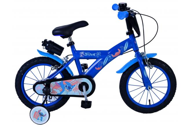 Stitch Stitch Children's Bike Boys 14 pouces Bleu deux freins à main