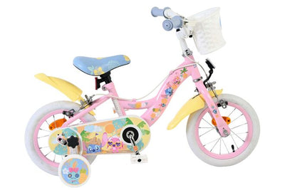 Vélo enfant Volare koala - filles - 12 pouces - rose - deux freins à main
