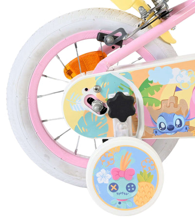 Vélo enfant Volare koala - filles - 12 pouces - rose - deux freins à main