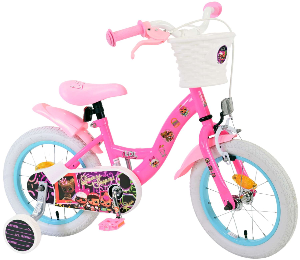 Volare Dolls Children's Bicycle - Girls - 14 pouces - rose