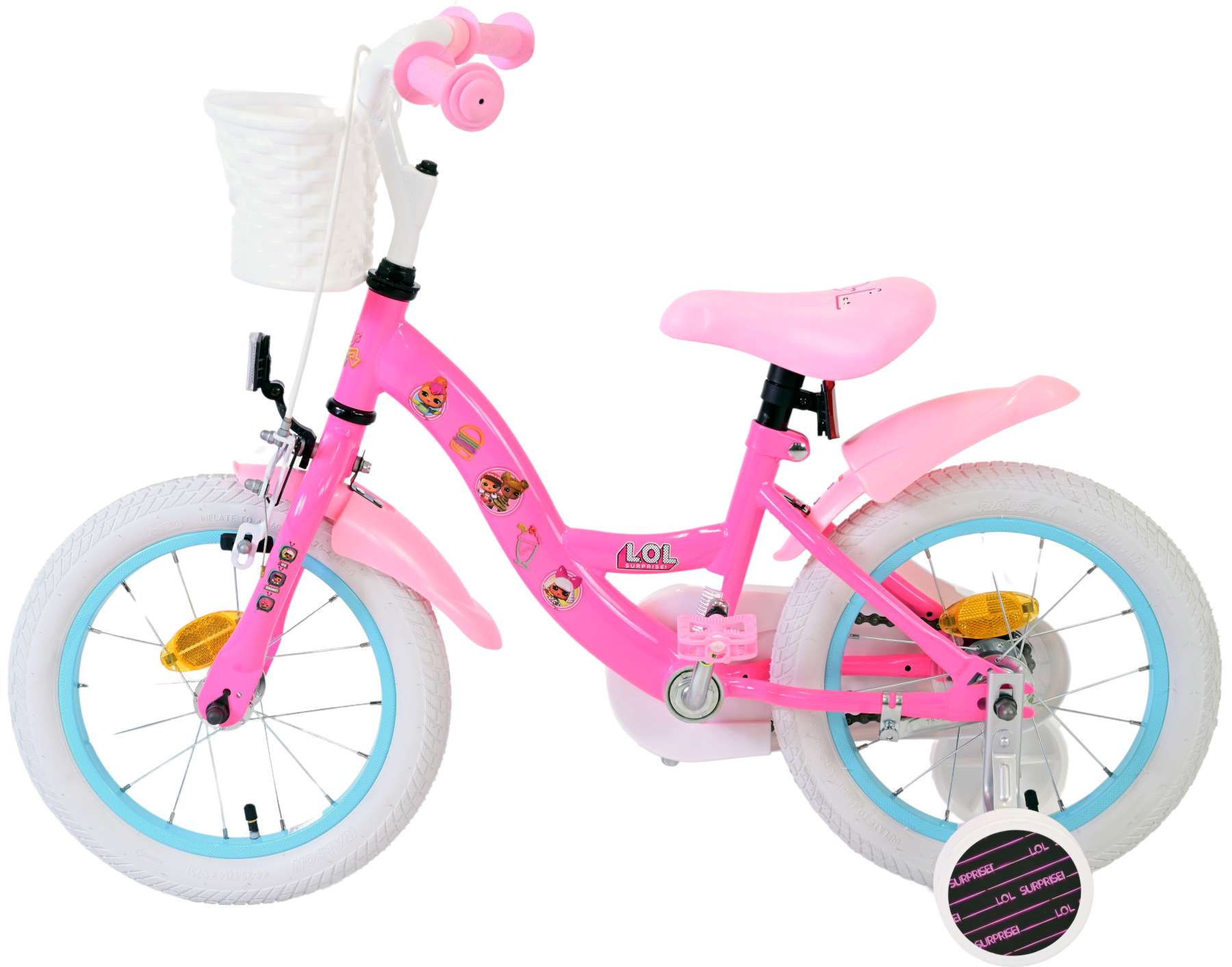 Volare Dolls Children's Bicycle - Girls - 14 pouces - rose