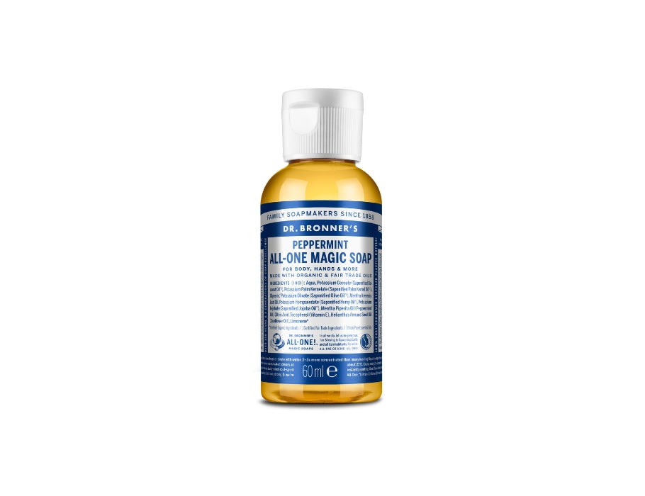 Docteur Bronner's Liquid Soap Pure Castille Peppermint 60 ml
