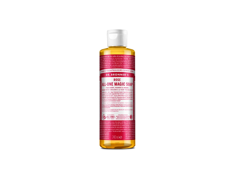 Docteur Bronner's Liquid Soap Pure Castille Roos 240 ml