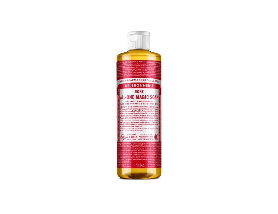 Docteur Bronner's Liquid Soap Pure Castille Roos 475 ml