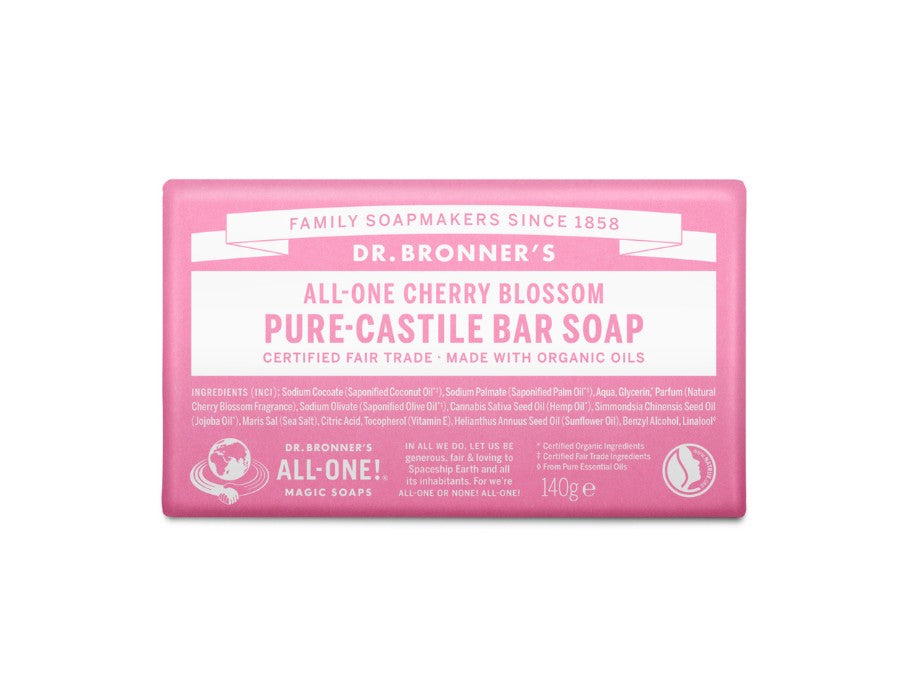 Docteur Bloque de savon de bronner pure fleur de cerise de Castille