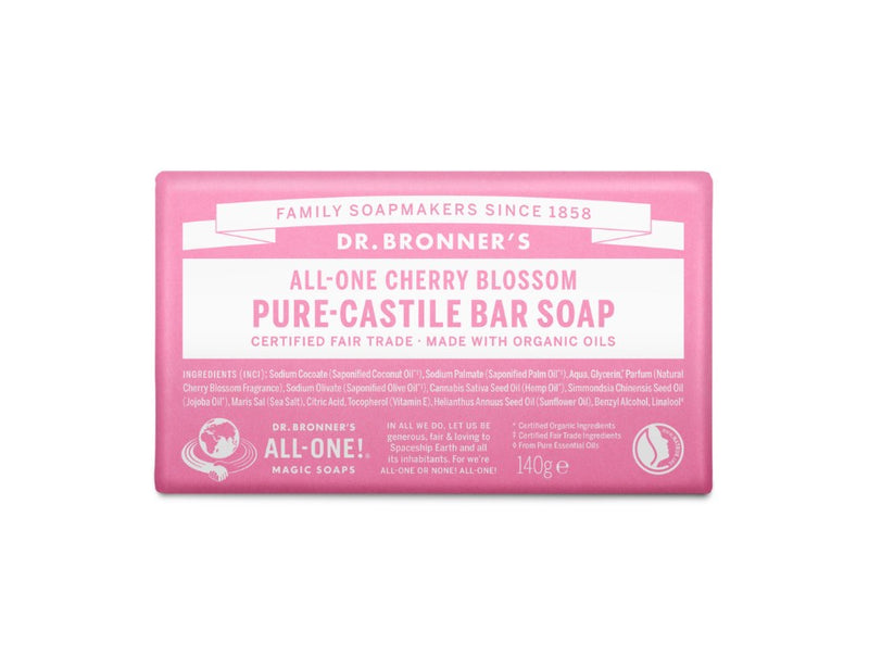 Docteur Bloque de savon de bronner pure fleur de cerise de Castille