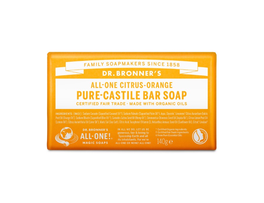 Docteur Bloc de savon de Bronner Pure Castille Citrus