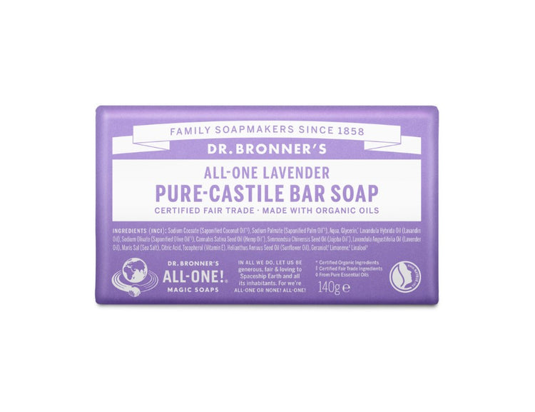 Bloque de savon du Dr Bronner - Pure Castille - Lavande