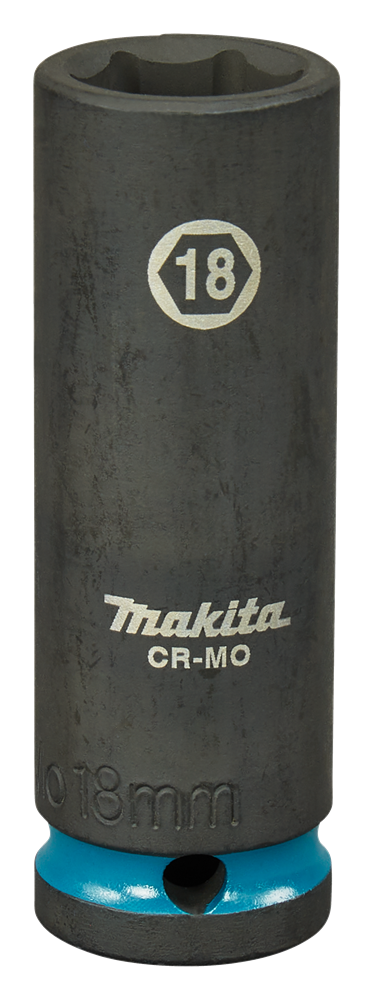 Douille à chocs Imp Makita act noire, 1 2 longueur 18 mm - e-16483