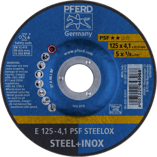 Tuyau Pferd abs inox a24 125-4 | 10 pièces