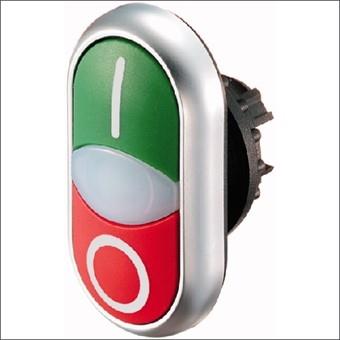 Eaton moeller bouton-poussoir de signalisation Eaton bouton plat à 2 voies vert blanc rouge