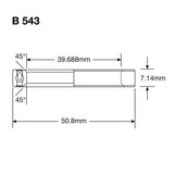 Enduro Lager Ball Head B 543 2RS ​​1-9 16x2x9 32 '' ABEC 3 Max