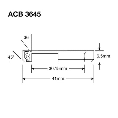 Enduro acb 3645 cc ss - Inox 440c (contact angulaire) - 30,2x41x6,5 (36x45°)