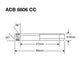 Enduro inférieur Balle Head ACB 6806 cc 37x49x6.5 (36x45 °) Blac