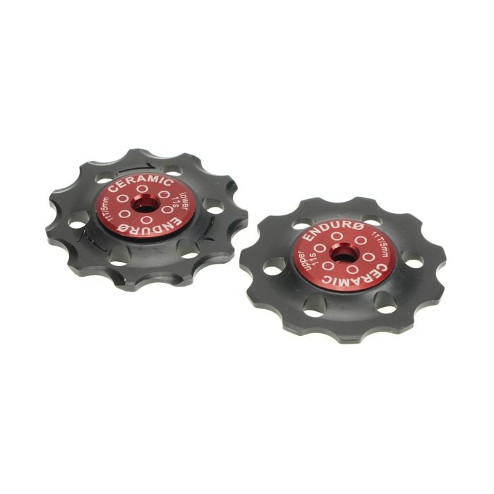 Enduro roulements jeu de roues jockey zéro céramique - shimano - 11 vitesses - rouge