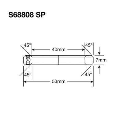 Roulements Enduro s68808 sp - inox 440c (contact angulaire) - 40x53x7 (45x45°)