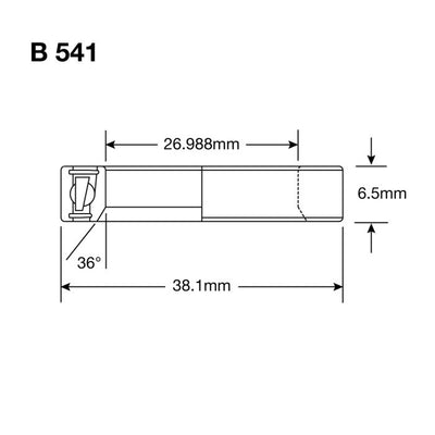 Roulements Enduro b 541 ss - Inox 440c (contact angulaire) - 1 1 16''x1.5''x9 32''
