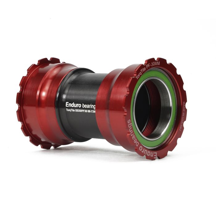 Enduro roulements pédalier torqtite - pf30 à 30mm (étroit) - a c ss - rouge