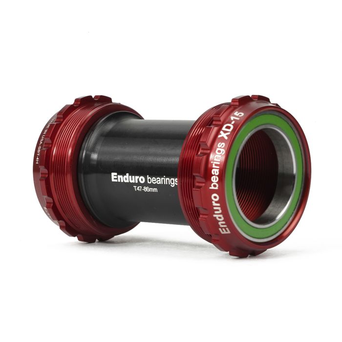 Enduro roulements t47 pédalier jusqu'à 30mm - a c ss - rouge