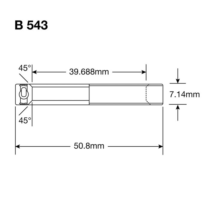 Roulements Enduro b 543 2rs a c - abec 3 (contact angulaire) - 1 9 16''x2''x9 32''