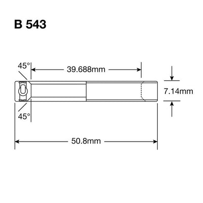 Roulements Enduro b 543 2rs a c - abec 3 (contact angulaire) - 1 9 16''x2''x9 32''