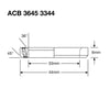 Roulements Enduro acb 3645 3344 ss - inox 440c (contact angulaire) - 33x44x6 (36x45°)