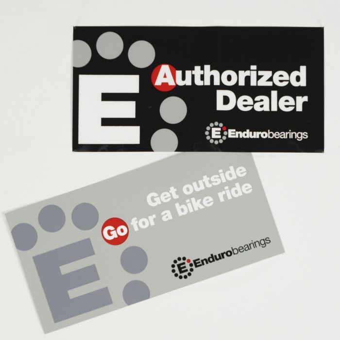 Autocollant de fenêtre de revendeur agréé Enduro Bearings