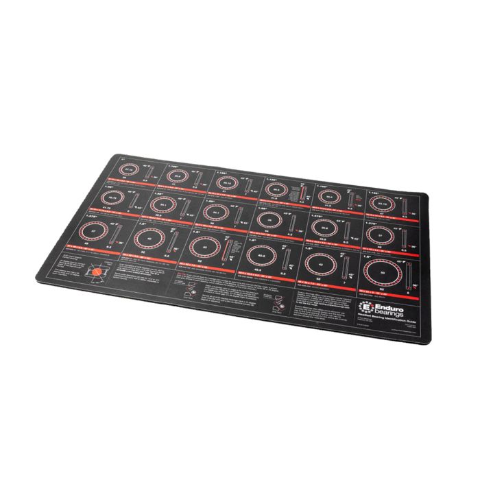 Tapis d'identification de roulement de casque d'établi de mécanicien de roulements d'enduro