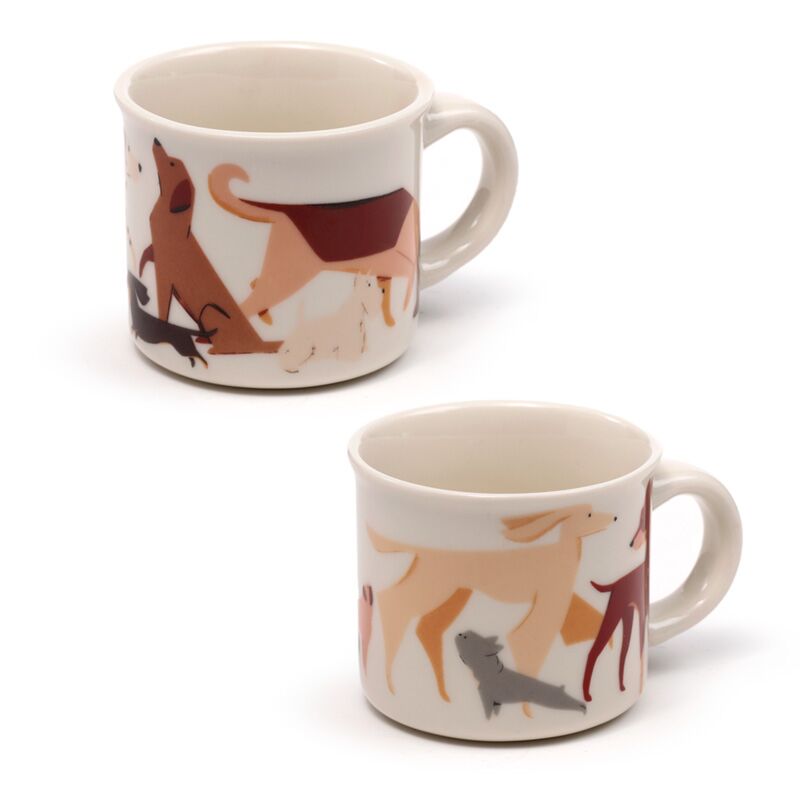 Barks Dog Set 2 tasses à expresso en porcelaine