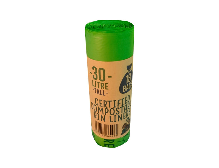 Sacs à déchets compostables Eco green living 30 litres - 18 pièces