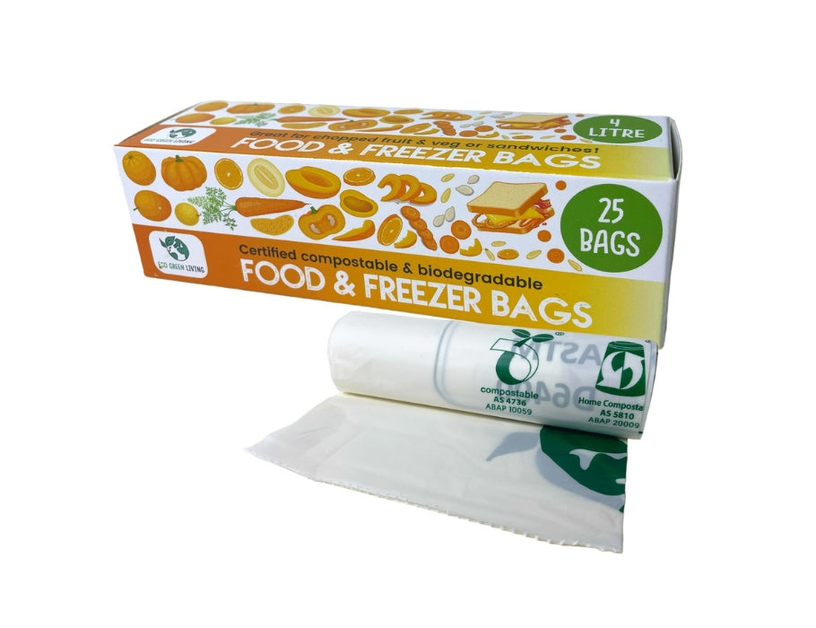 Sacs de congélation compostables Eco green living 4 litres - 25 pièces