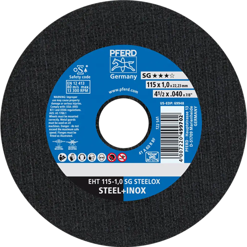 Pferd dss inox a60 115-1.0 | 25 pièces