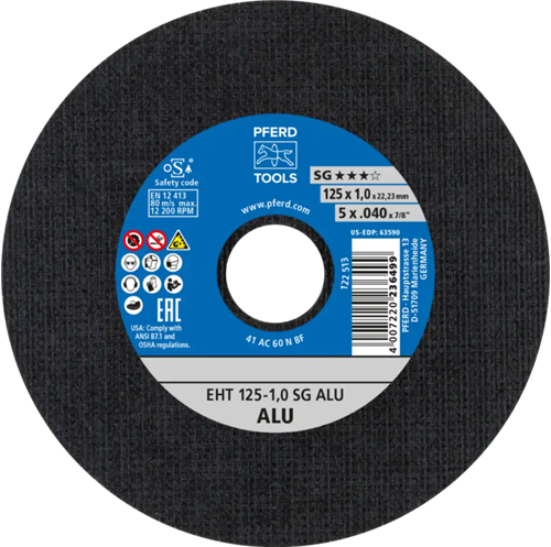 Pferd dss aluminium a60 125-1.0 | 25 pièces
