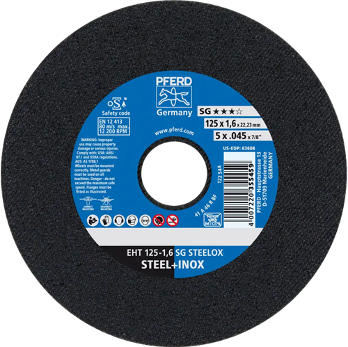 Pferd dss acier a30 125-1.6 | 25 pièces