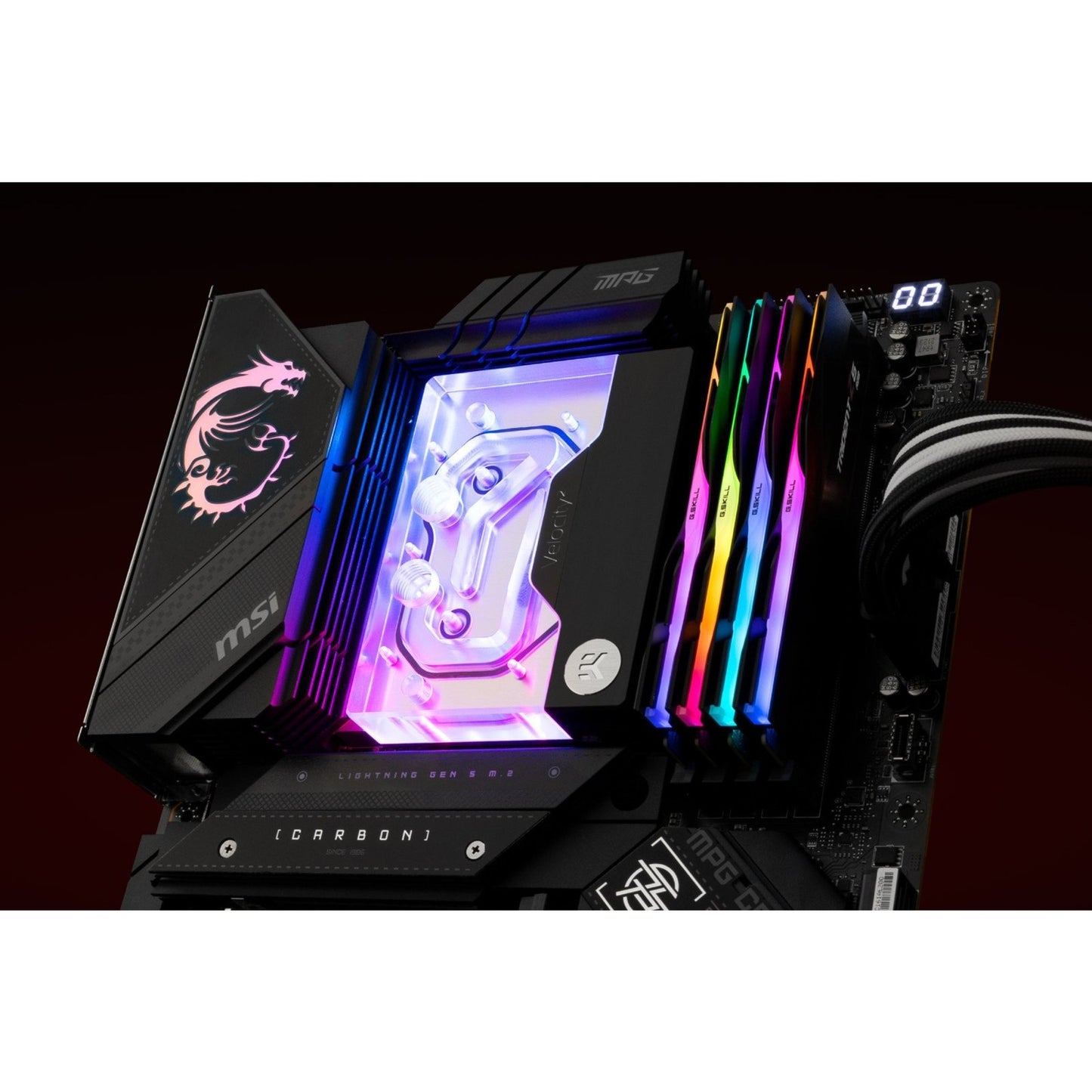 Ekwb Ek-Quantum Velocity² D-RGB AM5 Nickel + acrylique
