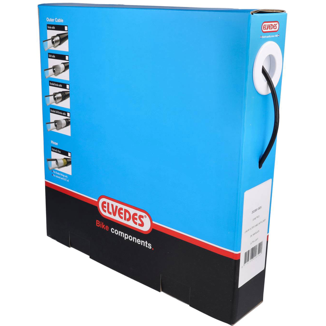 Elvedes Câble extérieur tressé Ø4.1 Ultra Light 30m noir