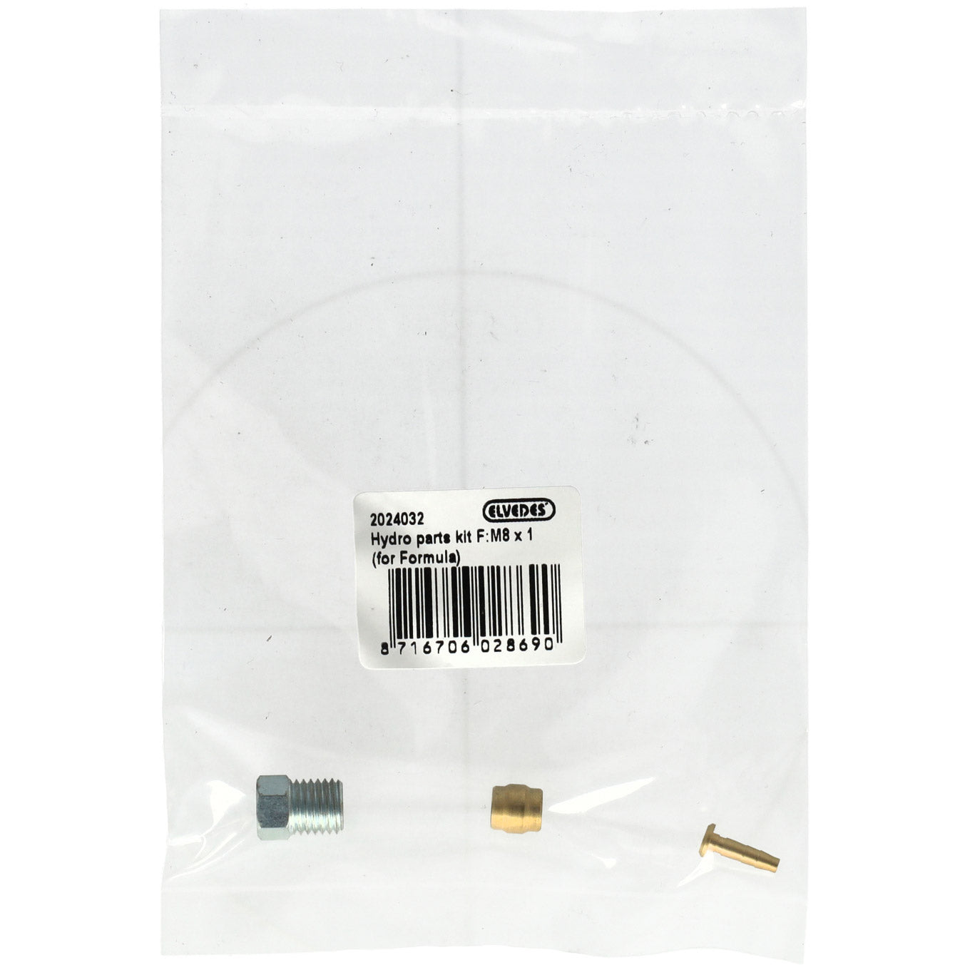 Kit de pièces hydroélectriques Elvedes F M8 × 1 (formule)