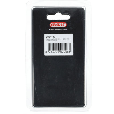 Elvedes anneau bb ø37,1×ø46×12 avec trou fraisé ø40 plastique