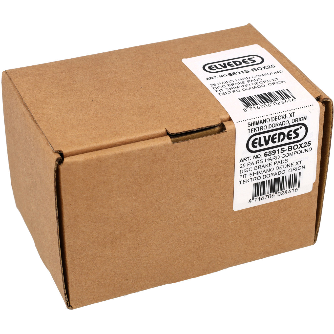 Bloc de frein à disque Elvedes BR-M810 Boîte frittée (25)