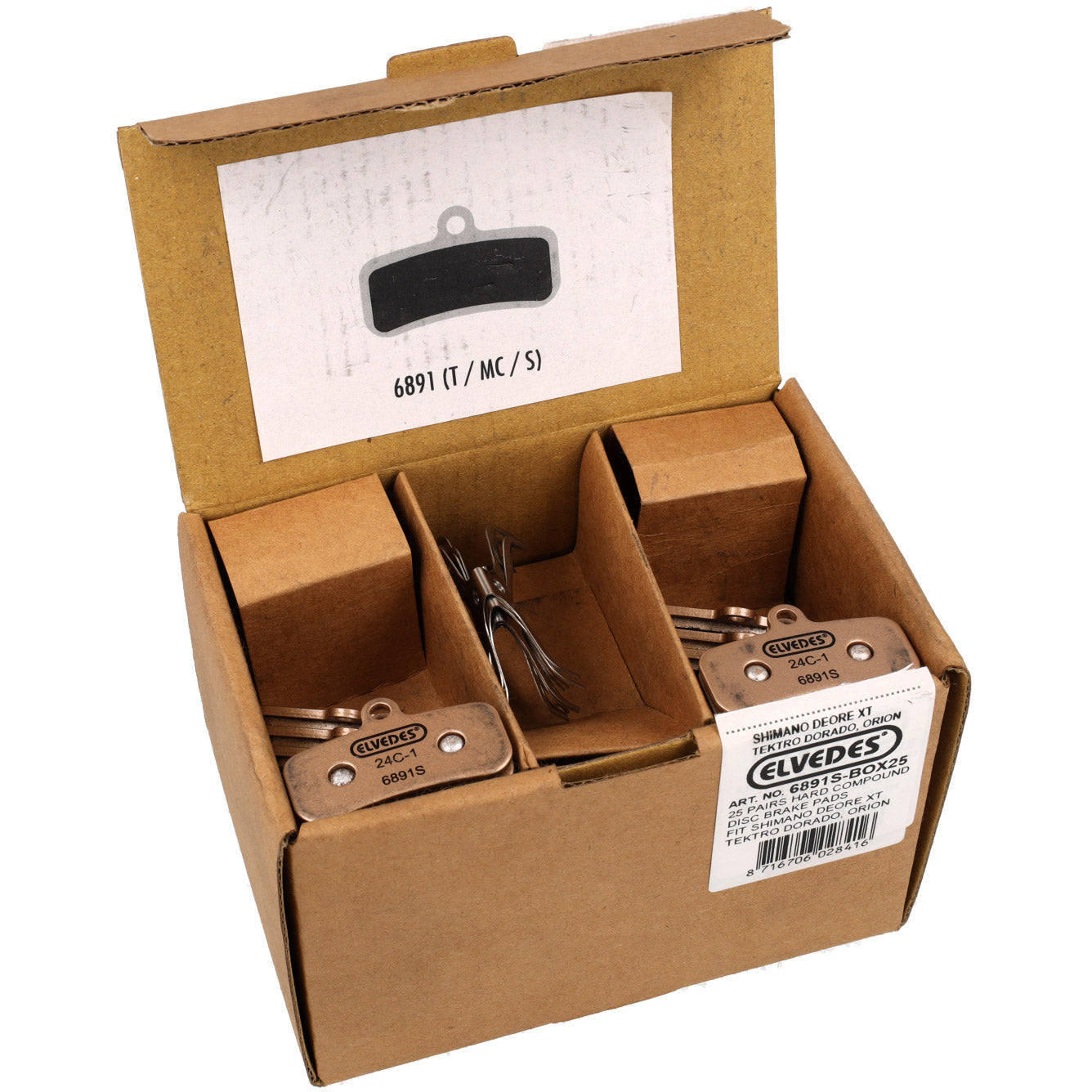 Bloc de frein à disque Elvedes BR-M810 Boîte frittée (25)