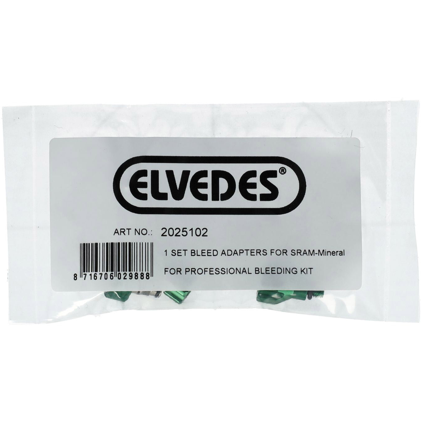 Kit d'adaptateurs Elvedes Kit de reniflard minéral Sram prof.