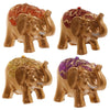 Mini objet de collection d'éléphants Geluk Eluluk Metallic Glitter