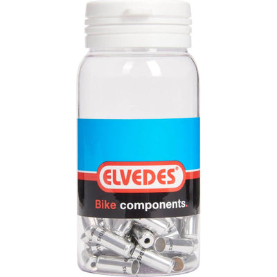 Chapeau de câble 5 mm Alum en argent scellé (50x). ELV2012001