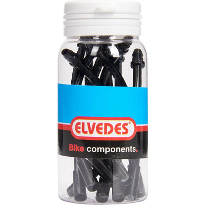 Elvedes V-Brake Cable Bends 90 ° Ø5,0 mm en acier inoxydable noir par 10 pièces