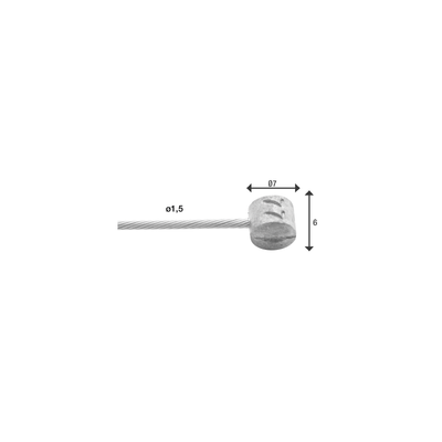 Elvedes Free Câble en acier inoxydable 2250 mm 6427RVS-49-Box (100 pièces)